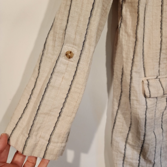 J. Jill Jackets & Coats J Jill Linen Cotton Duster Blazer Jacket